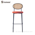 Modern Metal Frame Legs Barstool